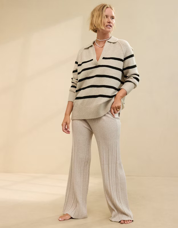 Aerie Unreal Polo Sweater | American Eagle Outfitters (US & CA)