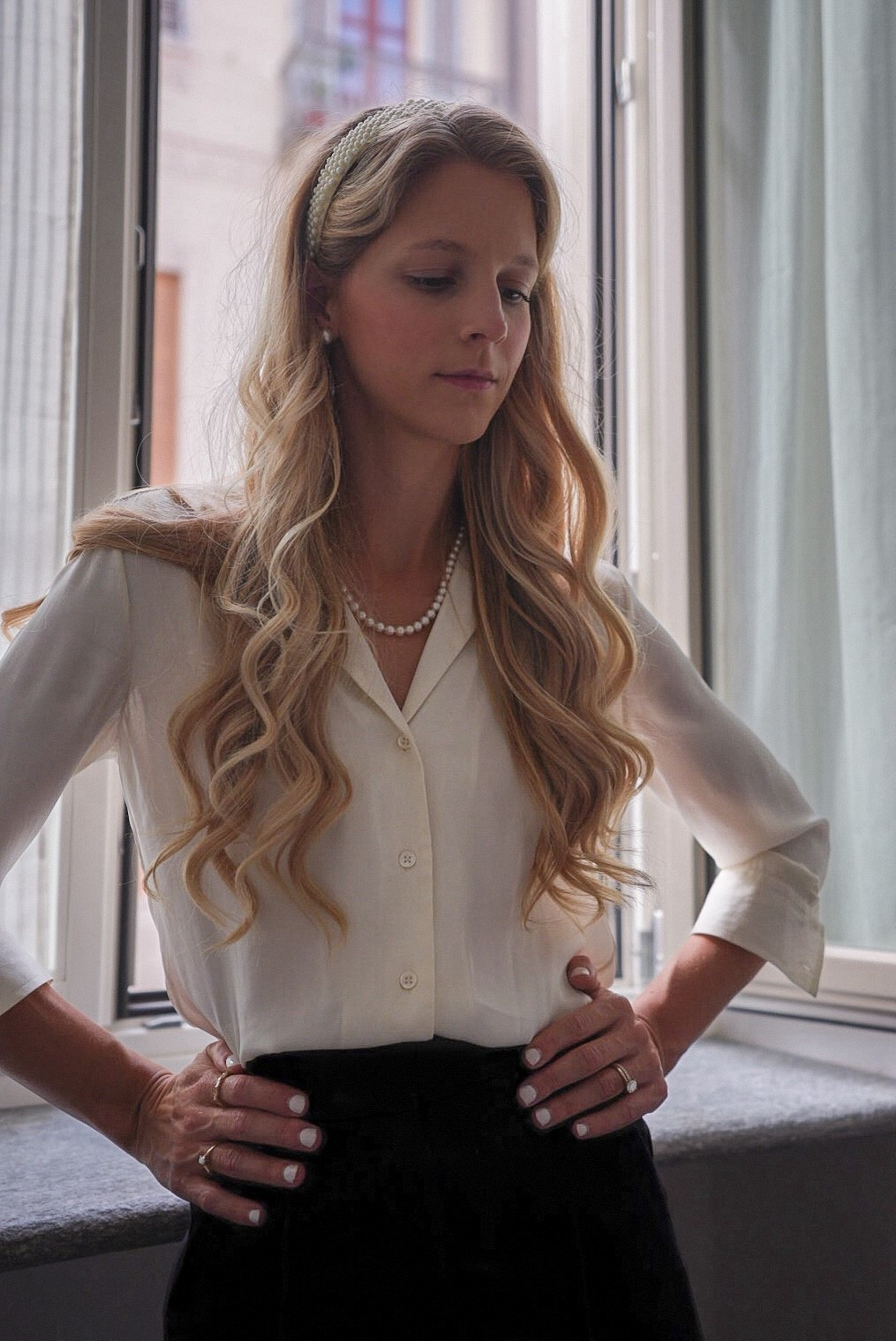 Curls, pearls, and silk - name a better combo. It’s classic, timeless and pairs well with any bottoms - trousers, shorts, denim, linen, whatever you fancy. I love traveling with this silk top because it’s so versatile and goes from day to night seamlessly

Pearl headband, pearl necklace, silk blouse, silk shirt, quince, travel, everyday outfitt

#LTKootd #LTKFindsUnder100 #LTKTravel
