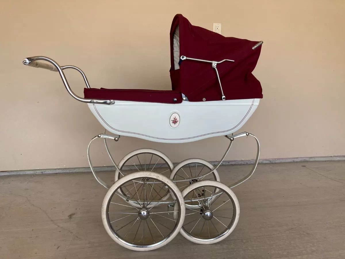 English Vintage Doll Pram Stroller In Good Used Condition Silver Cross Brand | eBay US