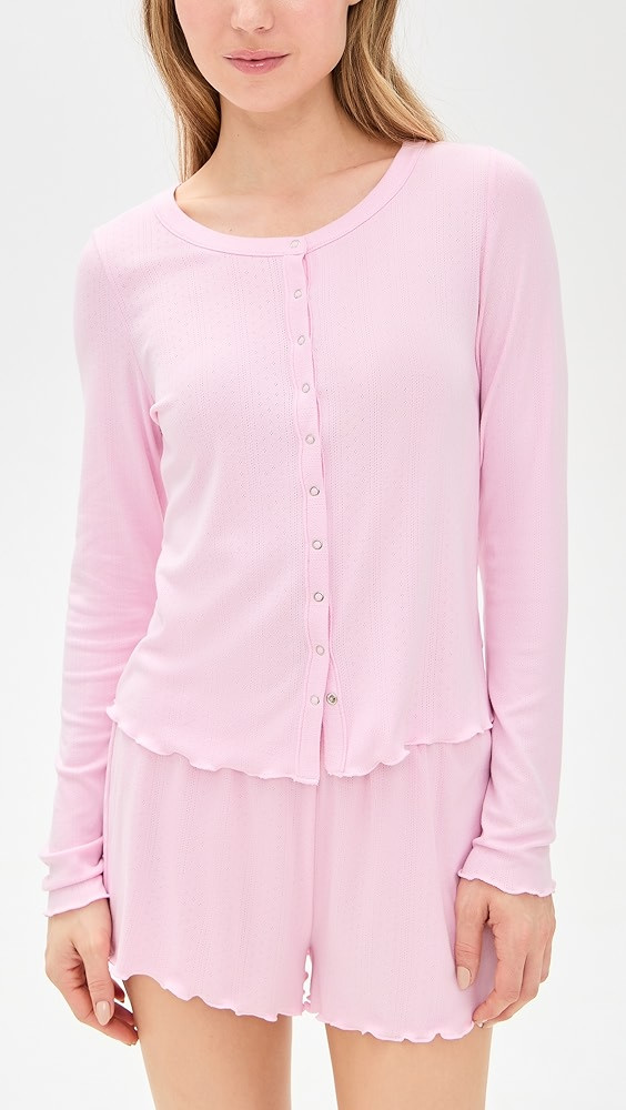 Honeydew Intimates Blissful Long Sleeve Shortie Set | Shopbop | Shopbop