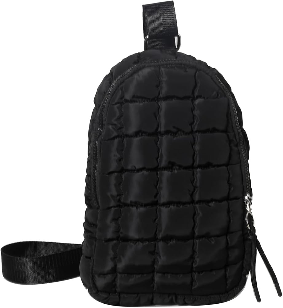 Quilted Sling Bag for Women, Puffer Belt Bag Quilted Fanny Pack Sling Crossbody Bag Puffy Waist B... | Amazon (US)
