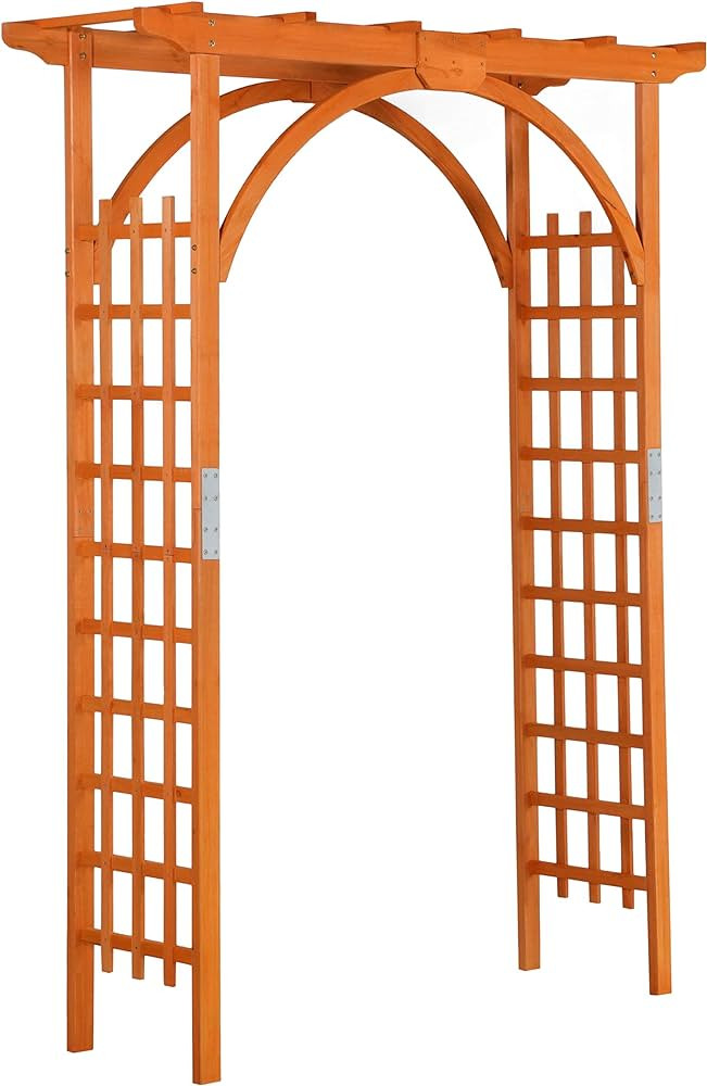 Yaheetech 85in Wooden Garden Trellis Horticulture Garden Arch Arbor for Climbing Planting Plant S... | Amazon (US)