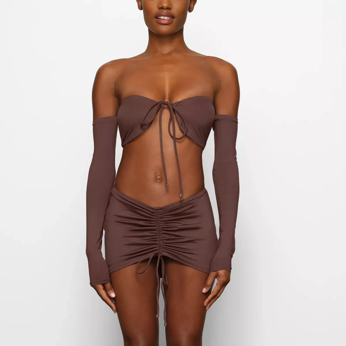SWIM RUCHED MINI SKIRT curated on LTK