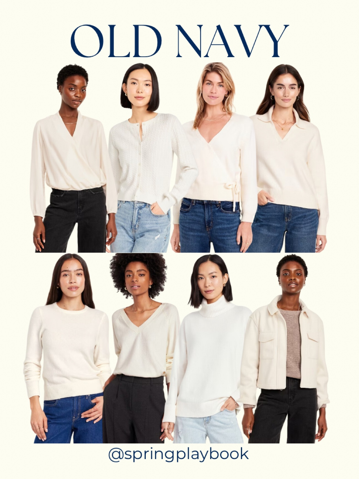 Old Navy has a variety of items in the Cream family that are great for Springs! The wrap tie sweater is in my cart!

#createdcolorful #createdcolorfulspring #hocspring #tcispring #pcaspring #lightspring #warmspring #truespring #brightspring #clearspring #paintboxspring #bluespring

#LTKFindsUnder50 #LTKSaleAlert #LTKWorkwear