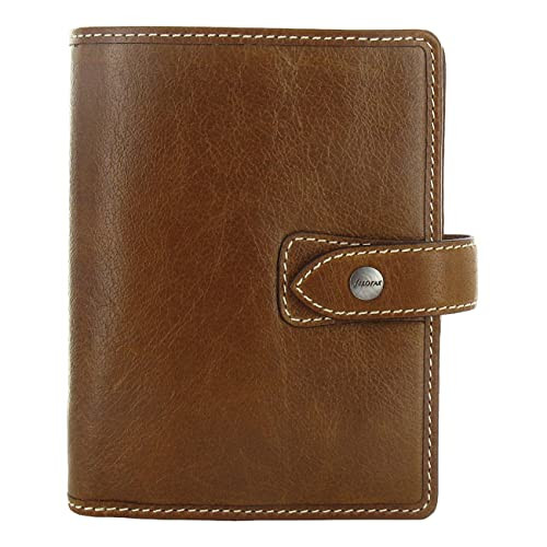 Filofax Malden Organizer, Pocket Size, Ochre - Tactile, Full Grain Buffalo Leather, Six Rings, with Cotton Cream Week-to-View Calendar Diary, Multilingual, 2024 (C025842-24) | Amazon (US)