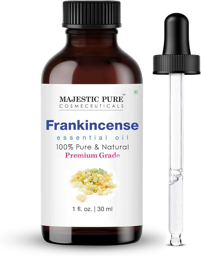 Majestic Pure Frankincense Essential Oil with Glass Dropper - 1 Fl Oz - 100% Pure and Natural Fra... | Amazon (US)