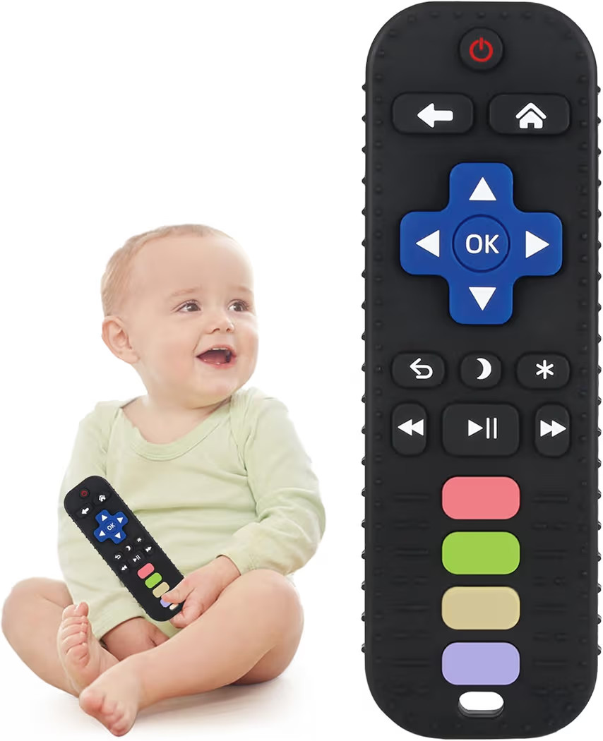 Chuya Baby Teether Toy Chew Toys for Babies 3-24 Months TV Remote Control Shape Teething Relief f... | Amazon (US)