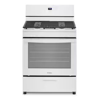 Whirlpool 30 in. 4-Burner Freestanding Gas Range in White WFG320M0MW - The Home Depot | The Home Depot
