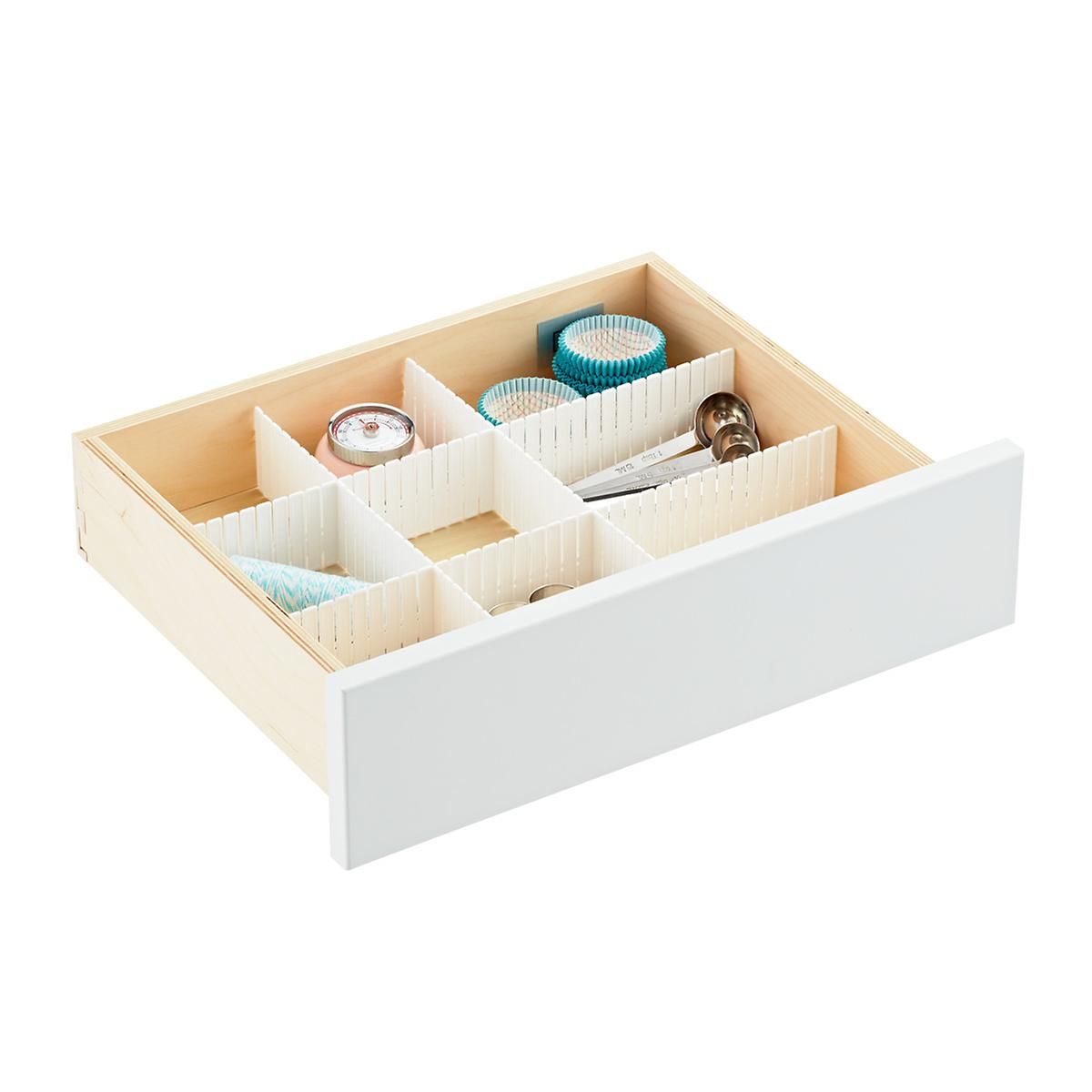 Slotted Interlocking Drawer Organizers | The Container Store