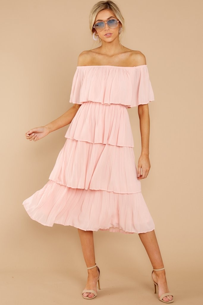 See It Happen Light Pink Dress | Red Dress 