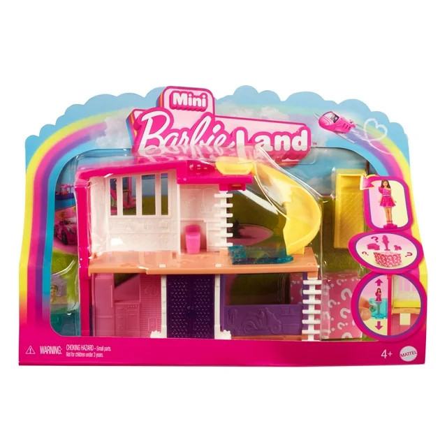 Barbie Mini BarbieLand Doll House Playsets with 1.5-inch Doll, (Styles May Vary), Multicolor | Walmart (US)