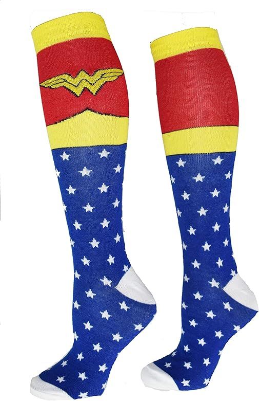 Wonder Woman Superhero Socks, Shoe Size: 4-10 | Amazon (US)