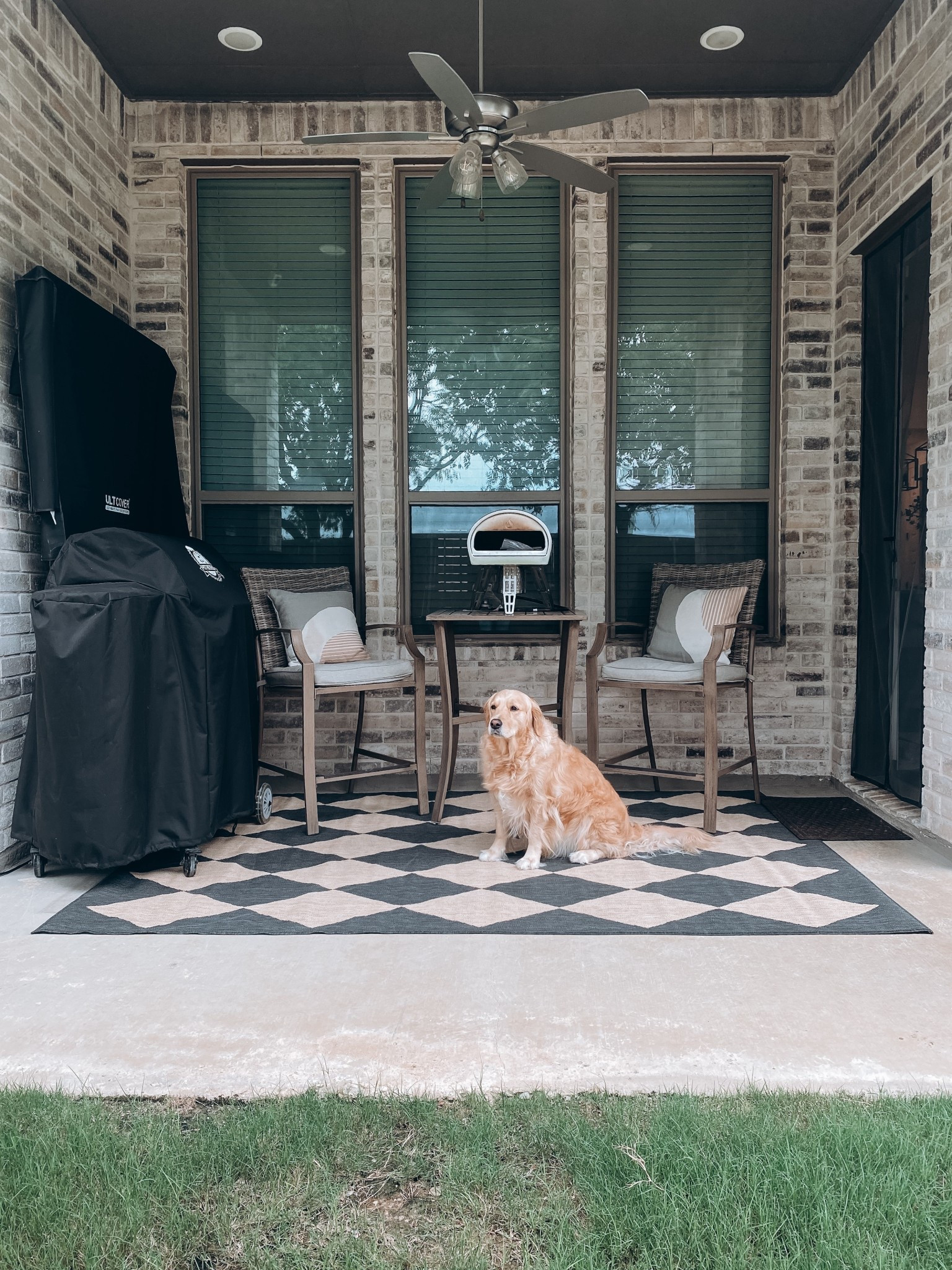 Patio refresh with a chic outdoor rug from Rugs USA