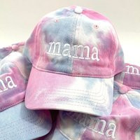 Mama Cotton Candy Tie Dye Hat, Baseball Cap, Mom Womens Embroidered Gender Neutral Gift For Mom, Pregnancy Announcement | Etsy (US)