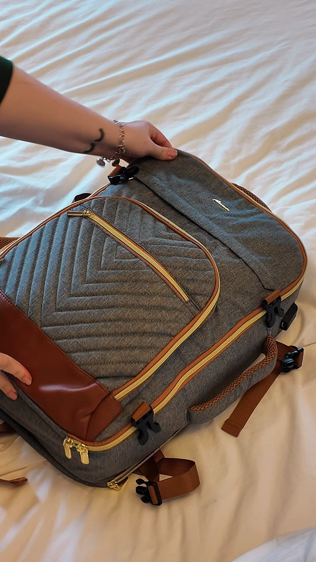 Pack my new favorite travel backpack with me 🎒✈️ 

#LTKWorkwear #LTKTravel #LTKItBag