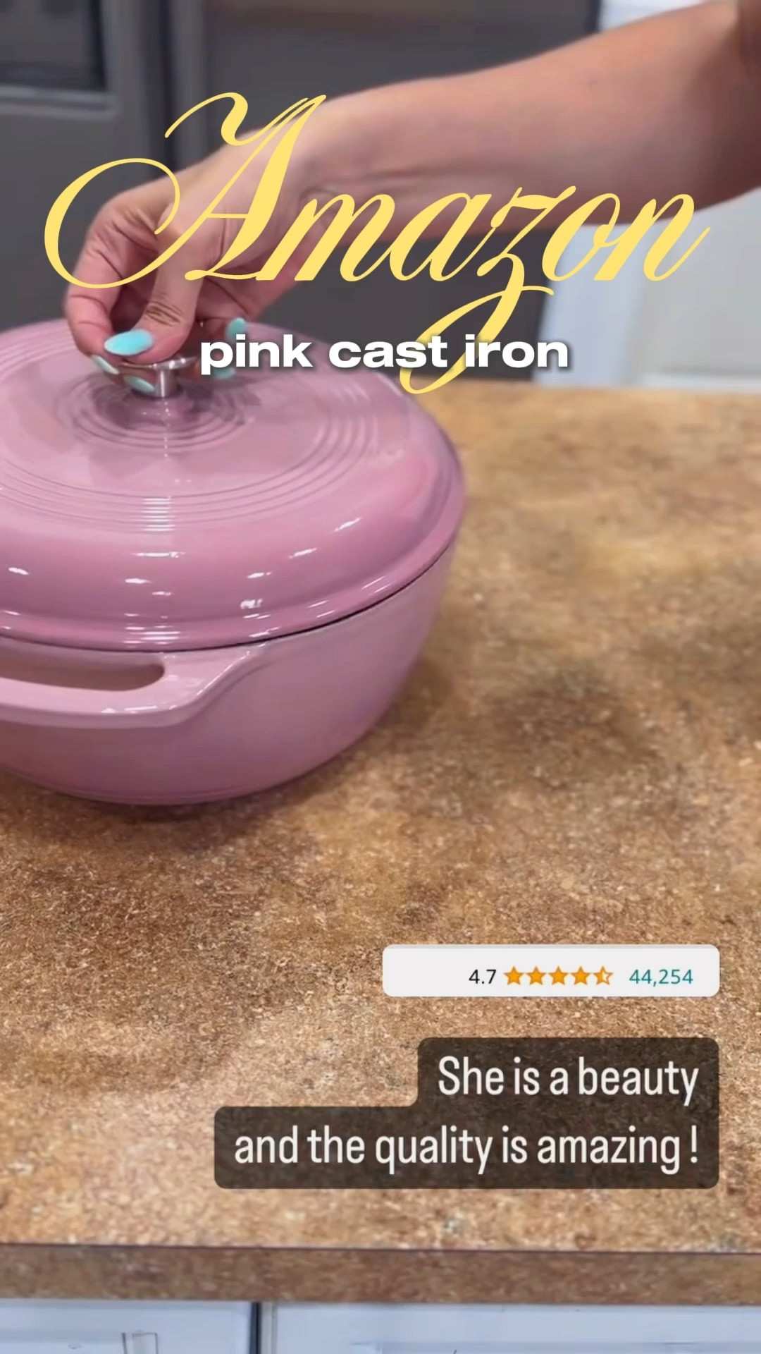 Obsessed with this pink cast iron 😍 because who says your cookware can’t be pretty and practical?


#amazonkitchen #kitchenstyle #amazonfinds #pinkcastiron #cookware #homefinds


#LTKHome #LTKSeasonal #LTKFindsUnder100