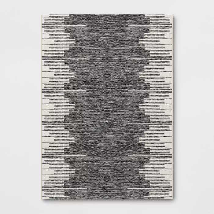 Graphic Steps Outdoor Rug Black - Project 62™ | Target