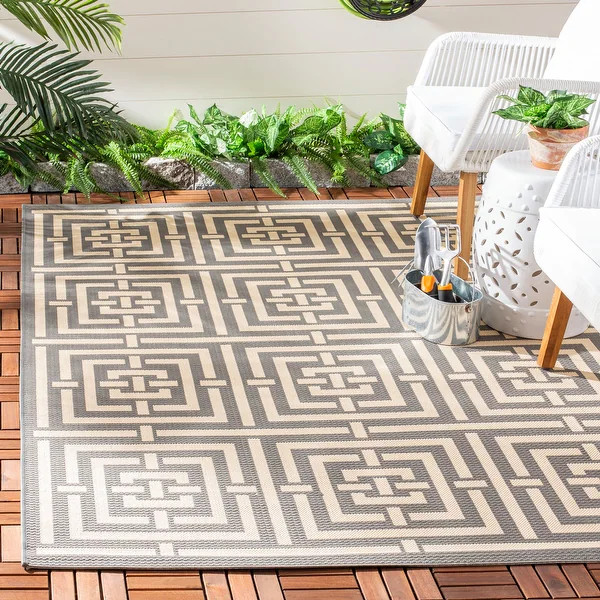 SAFAVIEH Courtyard Ginger Indoor/ Outdoor Patio Backyard Rug | Bed Bath & Beyond