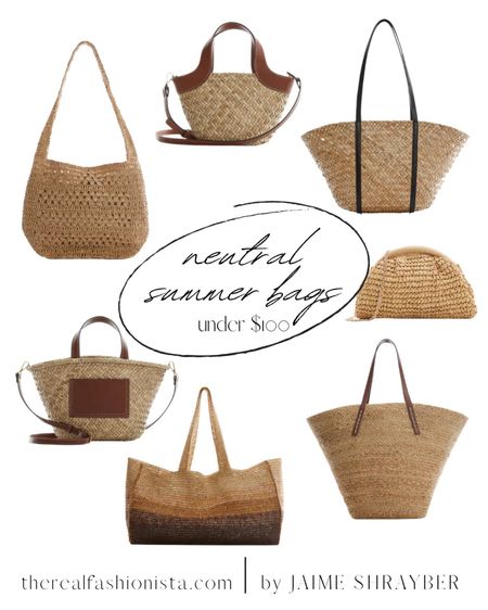 Neutral summer straw bags under $100

#LTKitbag #LTKunder100