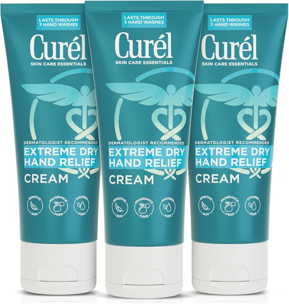 Curel Hand Cream for Dry to Extremely Dry Hands and Skin, Extreme Relief Hand Lotion, Long-Lastin... | Amazon (US)