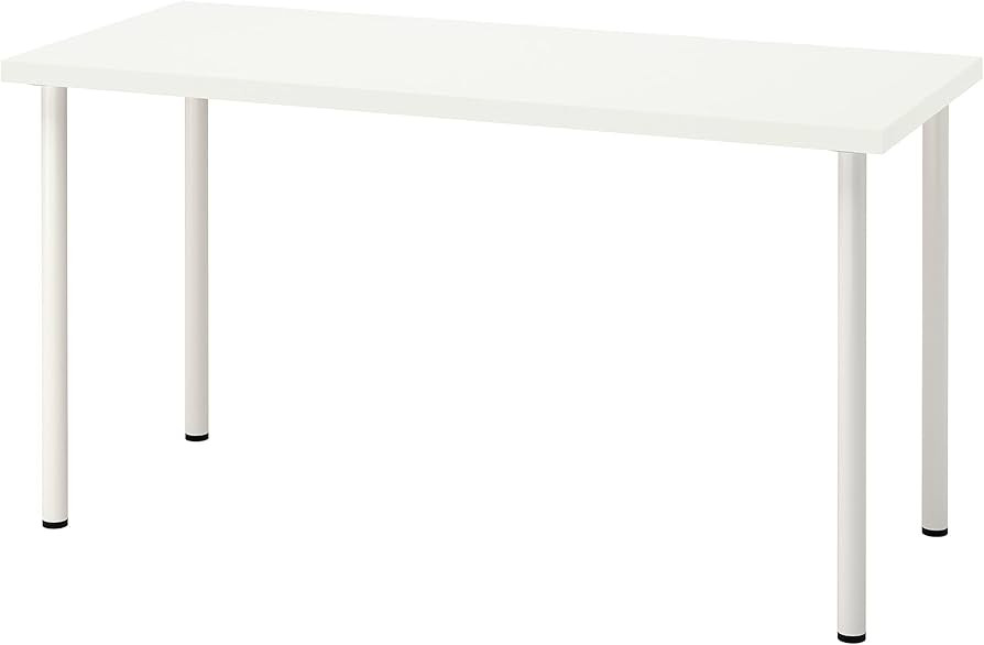 Amazon.com: Ikea LAGKAPTEN/ADILS desk, 140x60 cm, white : Home & Kitchen | Amazon (US)