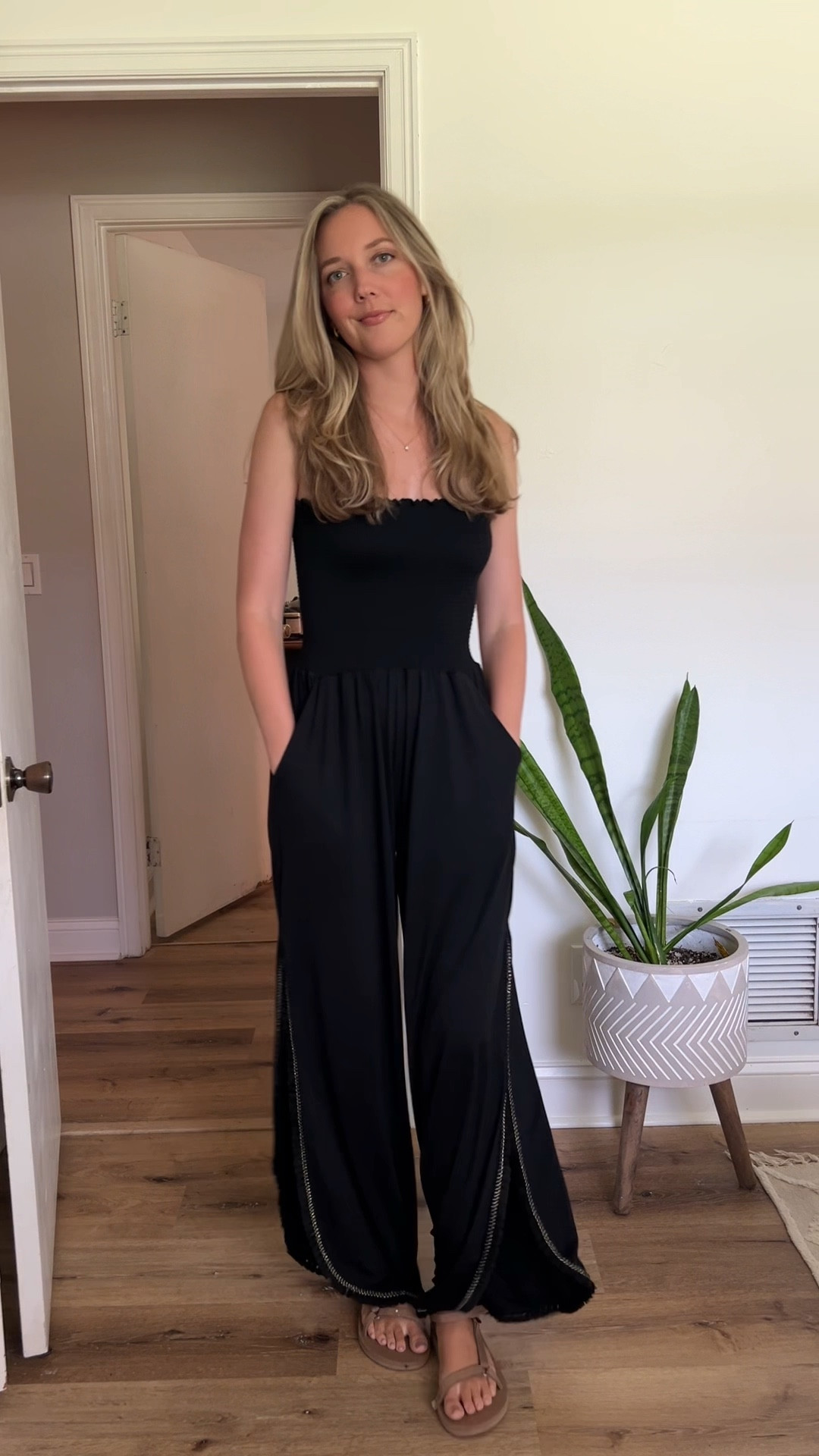 Outfit of the day, almost everyday lately this jumpsuit is probably one of my favorite purchases in a while. It's incredibly comfy (like wearing pajamas), easy to dress it up or down, doesn't wrinkle, and is lightweight enough to wear in the Florida heat. Perfection in a jumpsuit. 

#LTKmidsize #LTKtravel #LTKstyletip