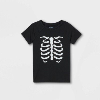 Girls' Flip Sequin Halloween Ribbed Short Sleeve T-Shirt - Cat & Jack™ | Target