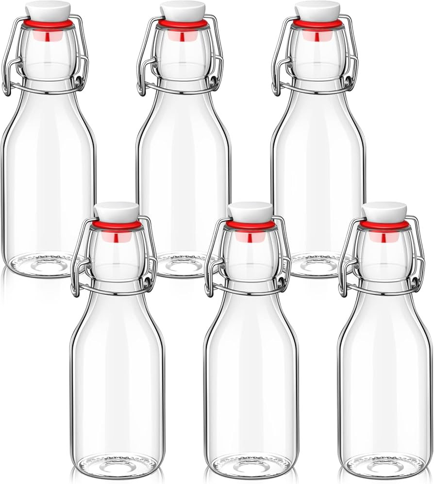 EBOOT Flip Top Glass Bottles with Caps Beer Bottles Clear Swing Top Glass Bottles Vinegar Kombuch... | Amazon (US)