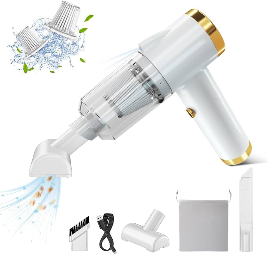 ekbas Car Vacuum Cleaner,Handheld 9000PA Suction with LED Light Portable Vacuum Cleaner Cordless ... | Amazon (US)