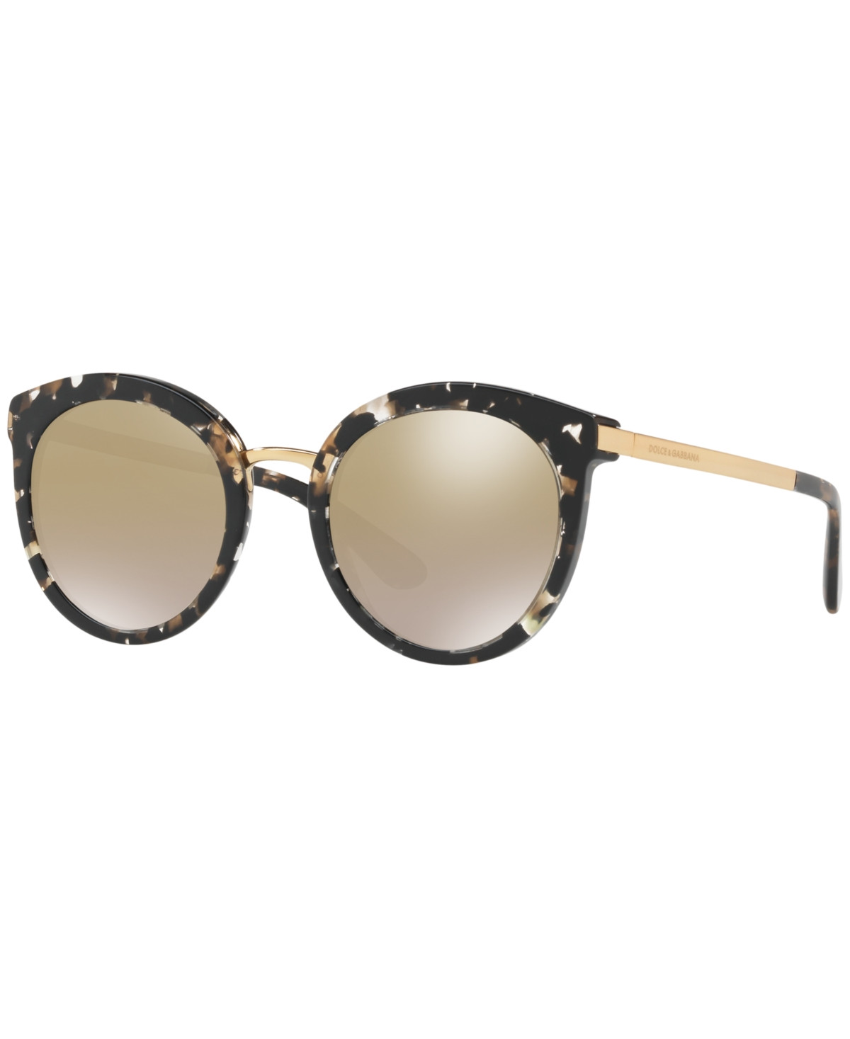 Dolce&Gabbana Sunglasses, DG4268 - BLACK/BROWN GRADIENT MIRROR | Macy's