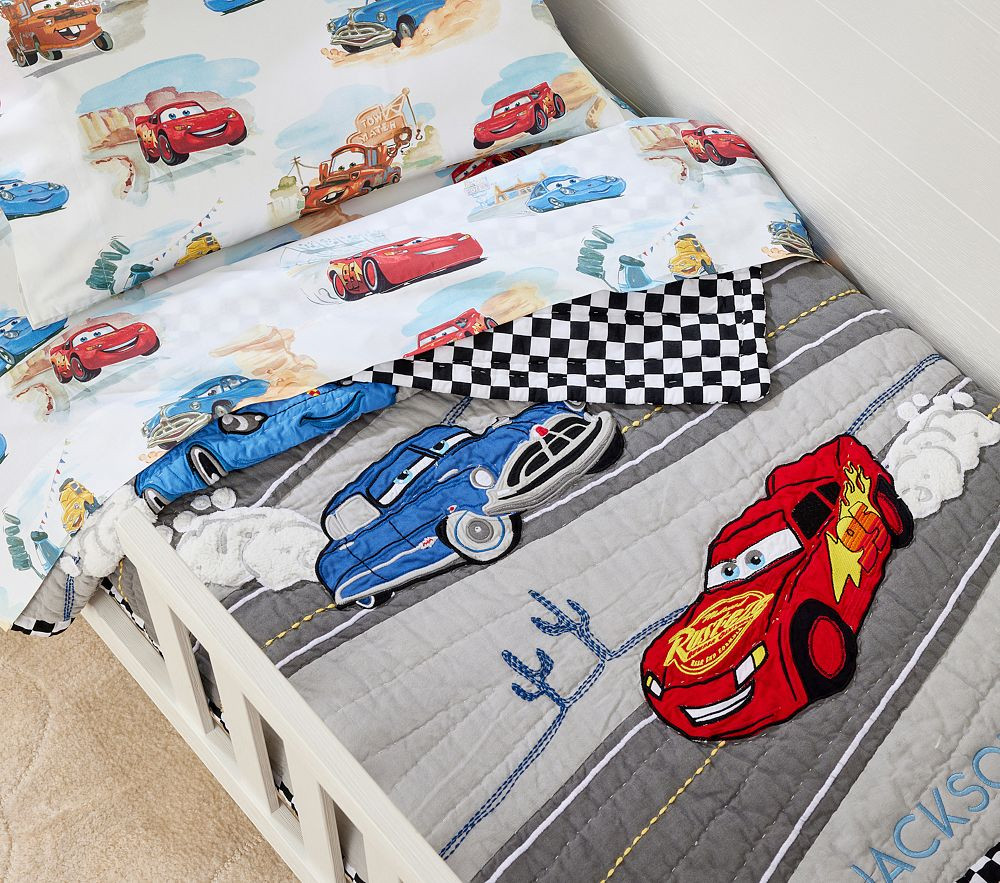 Disney and Pixar <em>Cars</em> Toddler Quilt | Pottery Barn Kids