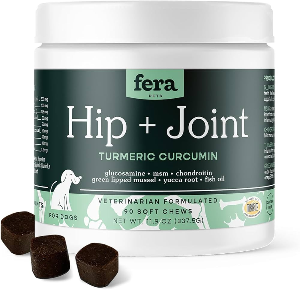Fera Pet Organics Hip + Joint Supplement for Dogs - Vet Created - Soft & Chewy Dog Joint Suppleme... | Amazon (US)