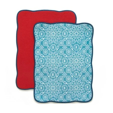 The Pioneer Woman, 2 Pack, Bandana Reversible Dish Drying Mat Set | Walmart (US)