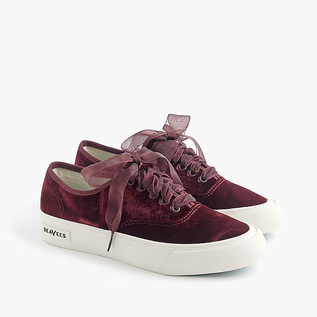 SeaVees® for J.Crew Legend sneakers in velvet | J.Crew US