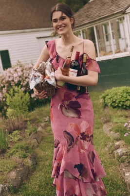 Mare Mare Chiffon Ruffle Scoop-Neck Maxi Slip Dress | Anthropologie (US)