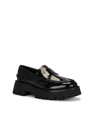 Tony Bianco Brooklyn Loafer in Black Hi Shine from Revolve.com | Revolve Clothing (Global)