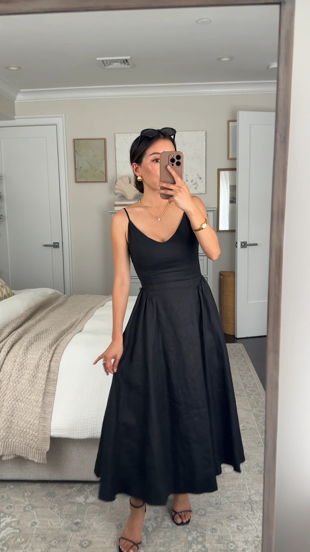 Sizing info below! 
• Aritzia linen dress 0, I sized up for a little more room, midi almost maxi length on me, also comes in cotton 
• Reformation sandals (old), linked similar 
• Madewell sunglasses 

Summer dress, petite friendly dress, Italy Europe vacation outfits, family photo dresses

#LTKPetite #LTKSeasonal #LTKootd