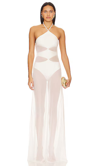 Heleny Maxi Dress in Cream | Revolve Clothing (Global)