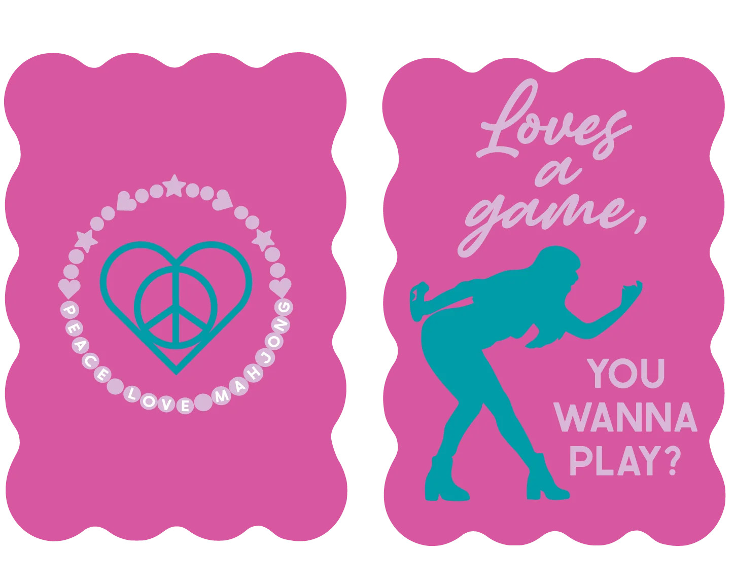 Mahjong Tile Shufflers Set of 2 | Peace Love Mahjong