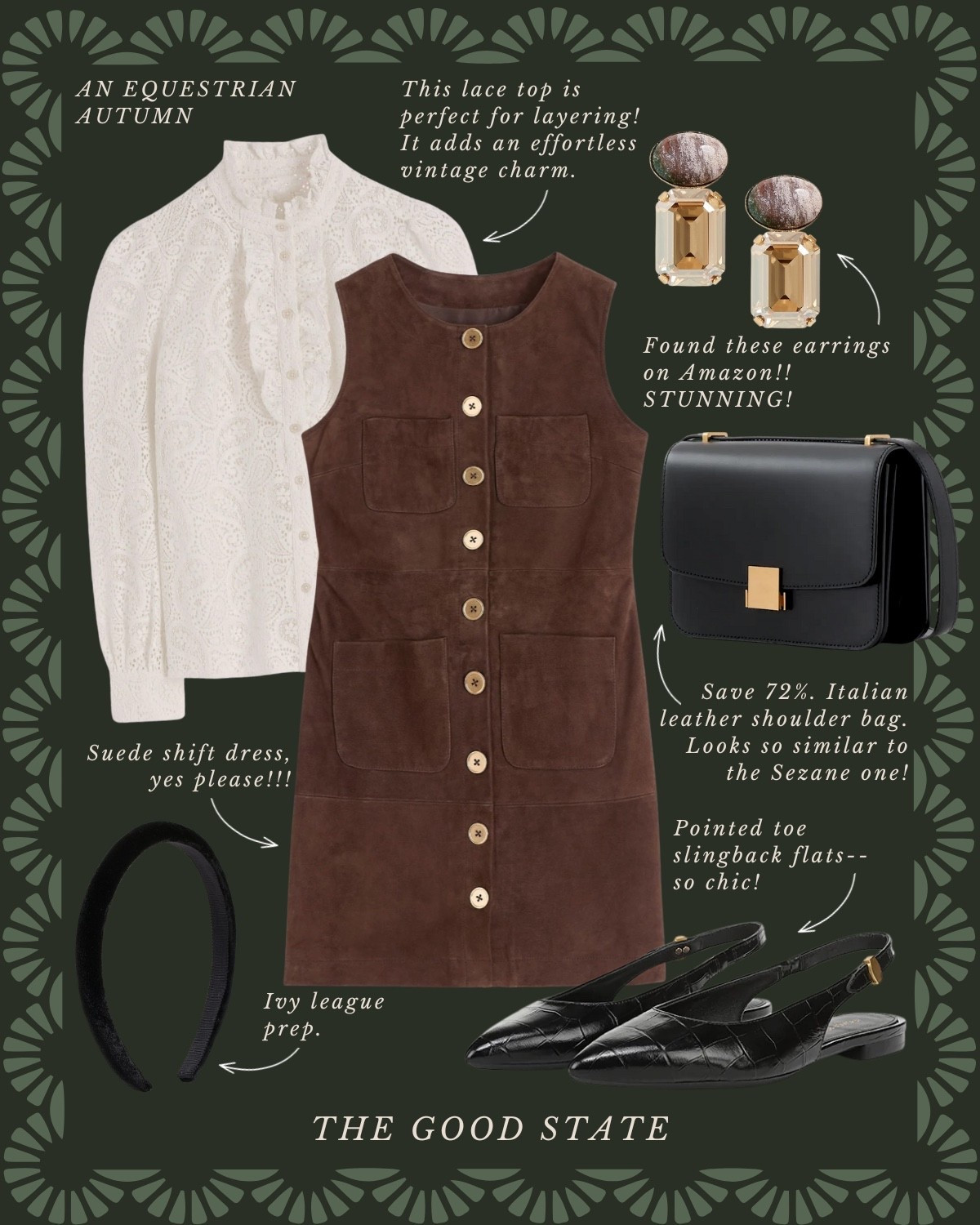 An Equestrian Autumn🍂 🐎 This collection is for all the Ivy League girlies living their best life as the weather begins to cool down and the leaves begin to change. For the ladies whose wardrobes consist of traditional staples like a crisp white button up and a timeless blazer. This is for the Ralph Lauren lovers who appreciate a blend of casual and refined pieces. A blend of English Equestrian and Americana…with a touch of Gilmore Girls💁🏼‍♀️ The ones who love all things suede, plaid and of course good denim moment and a pair of riding boots. This is for the girlies who thrive when layering clothes and who accessorize with a silk scarf, wrist watch and leather bag. This collection is for the ladies who love quality pieces that are classic, preppy, polished and will stand the test of time and outlive the ever changing trends. This is for you, my fellow Fall girlies🍂 #ltkunder50 #amazonfashion #founditonamazon #slowliving #romantizeyourlife #fall #fallstyle #fallseason #autumn #90sera #90style #90saesthetic #ralphlauren #equestrian #horserider #americana #fallfashion #falloutfit #preppyfashion #ivyleague Wedding guest, jeans, back to school, college outfit ideas, riding boots, wedding guest dress, western style, JCrew, JCrew factory, Anthropologie, Anthro, quince, nordstrom, tuckernuck, Walmart fashion, H&M, mini dress, fall photoshoot, designer look for less, saddle bag, boots, jacket, coat, family photos outfits, madewell, Toups and co, clean beauty, Kate spade, Amazon fashion, loafers, Breda, Susan Shaw, loeffler Randall, the good state, Lauren England

#LTKFindsUnder100 #LTKStyleTip #LTKSaleAlert