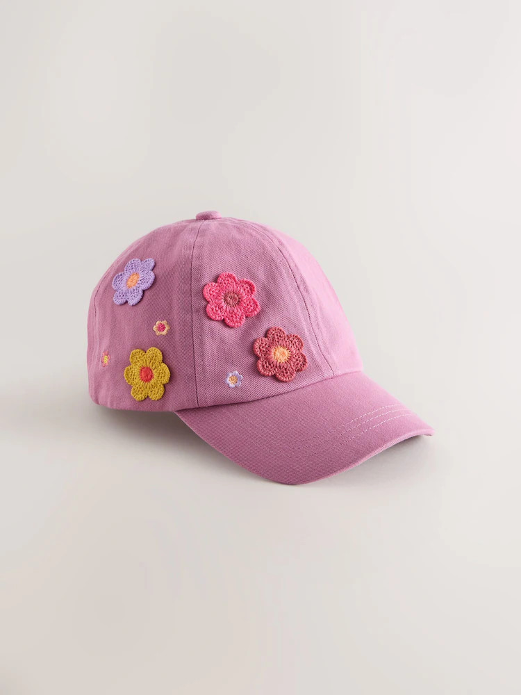 Mauve Purple 3D Flower Cap (1-16yrs) | Next US