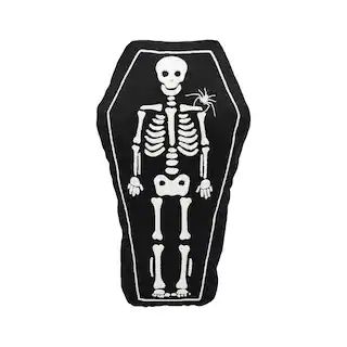 Halloween 18" Black Skeleton Coffin Pillow by Ashland® | Michaels | Michaels Stores