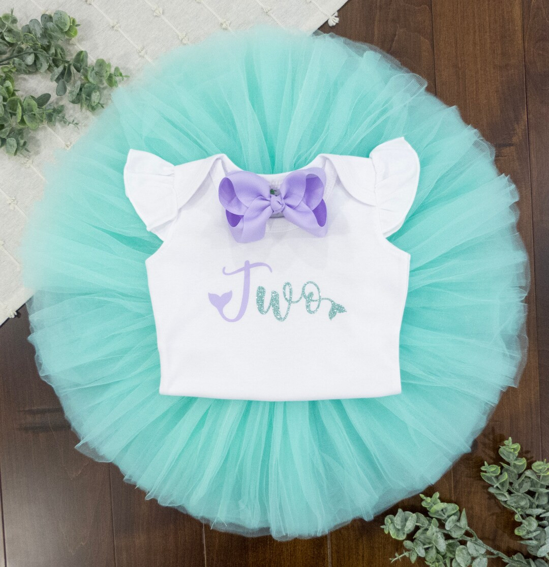 Mermaid 2nd Birthday Outfit, 2nd Birthday Outfit Girl, Two the Sea, Toddler Birthday Outfit Girl,... | Etsy (US)