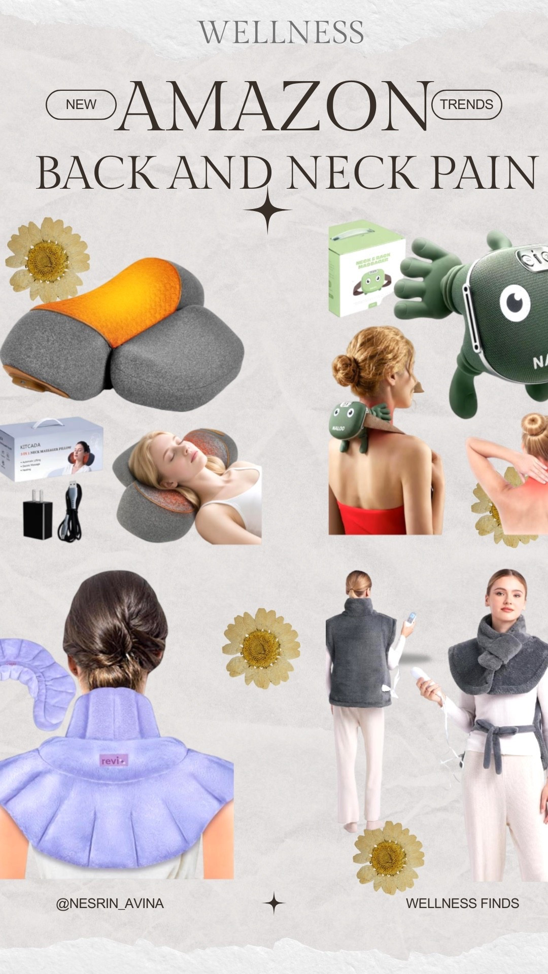 neck and back pain. neck massager