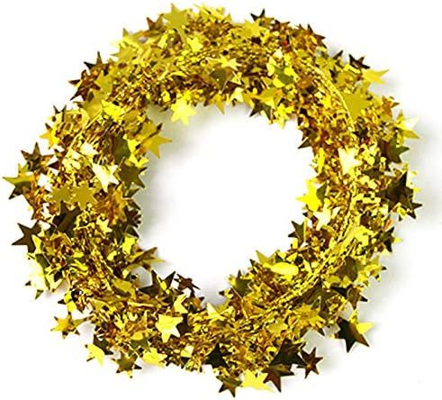Neo LOONS 25 Ft Star Garland Tinsel Star Brace Wire Garland for Christmas Tree Decor Ornaments Party | Amazon (US)