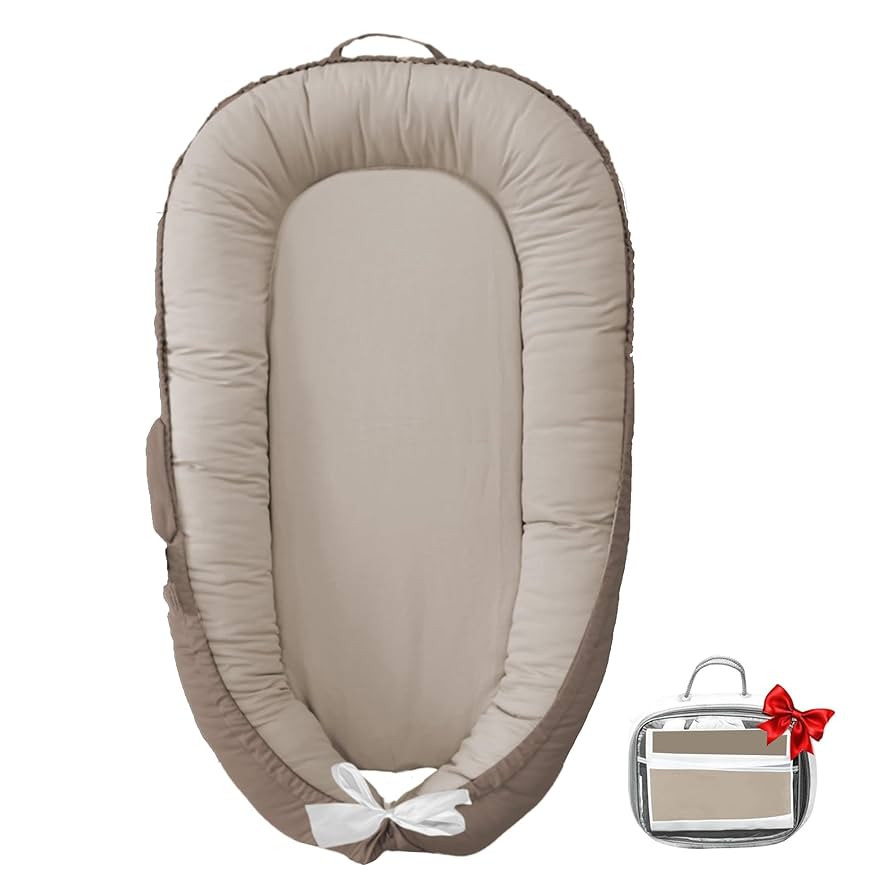 Baby Nest for Newborn – 100% Cotton, Safe, Breathable & Soft (0-24 Months), Portable Infant Pil... | Amazon (US)