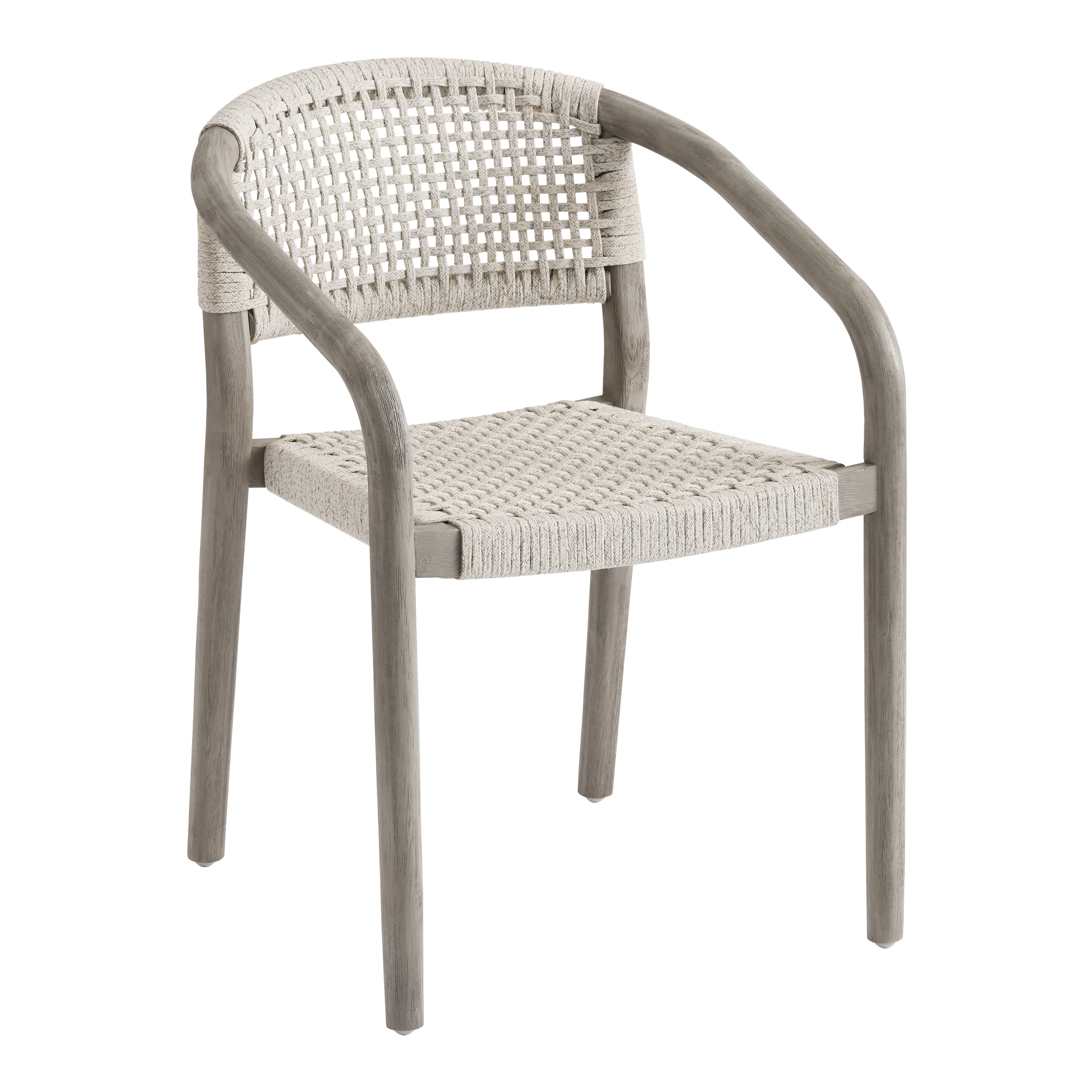 Montara Rope and Acacia Outdoor Dining Chair Set of 2 | World Market