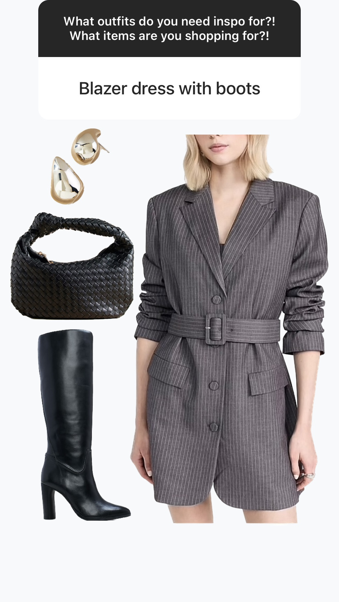 Blazer dress outfit 

Fall outfit 

Going out look 

Bottega bag dupe 

Bottega earrings dupe 

#LTKitbag #LTKstyletip #LTKFind