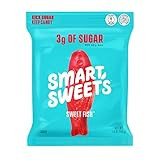 SmartSweets Sweet Fish, Candy with Low Sugar (3g), Low Calorie(100), Plant-Based, Free From Sugar Alcohols, No Artificial Colors or Sweeteners, 1.8oz. (Pack of 6) | Amazon (US)