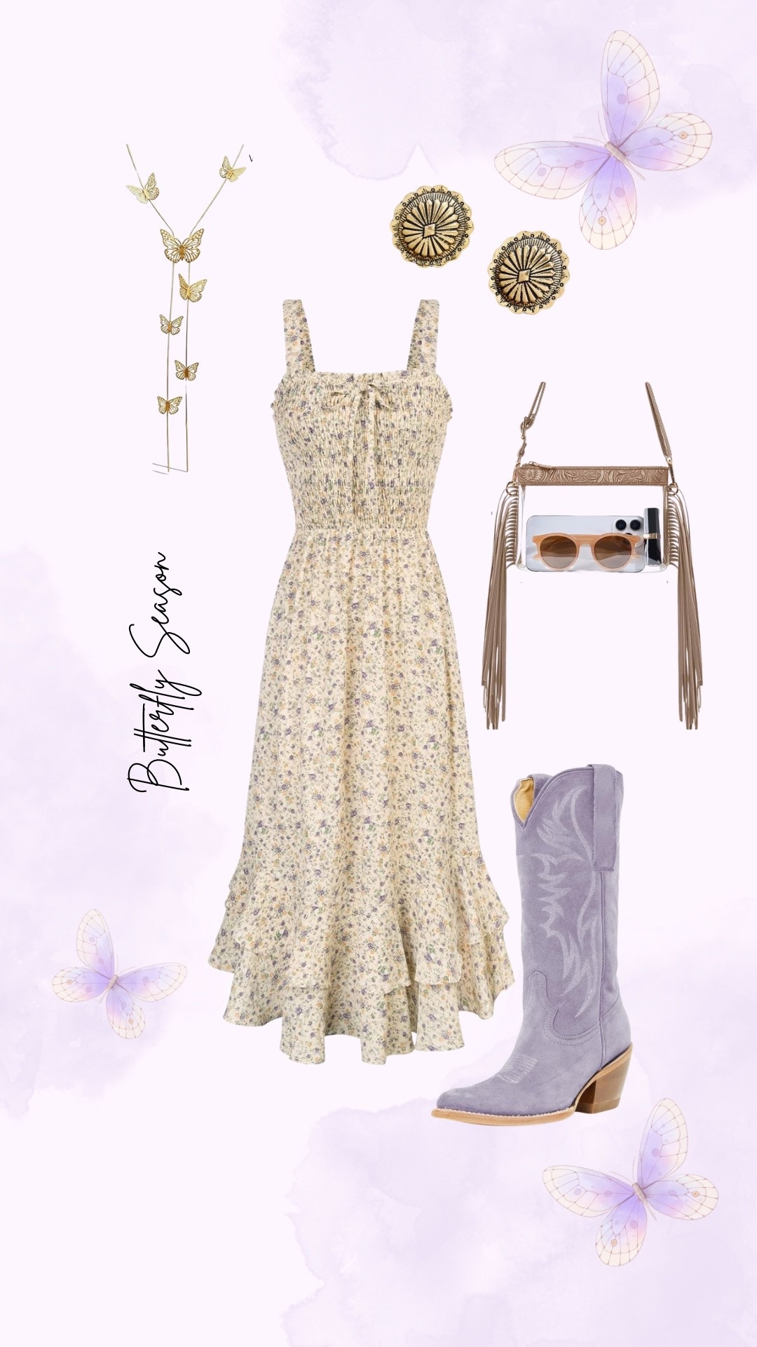 A butterfly season inspired romantic look for an Ella Langley concert!

#LTKgrwm #LTKootd